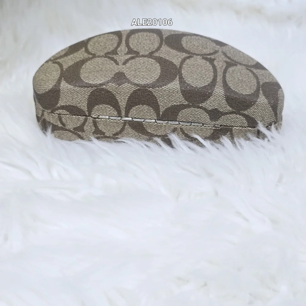 Coach Brown Monogram Glasses Case - Picture 3 of 3